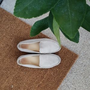 M. Gemi Felize Suede Loafers (Beige)